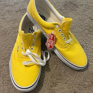 Vans Sunny Yellow Sneakers with White Accents
